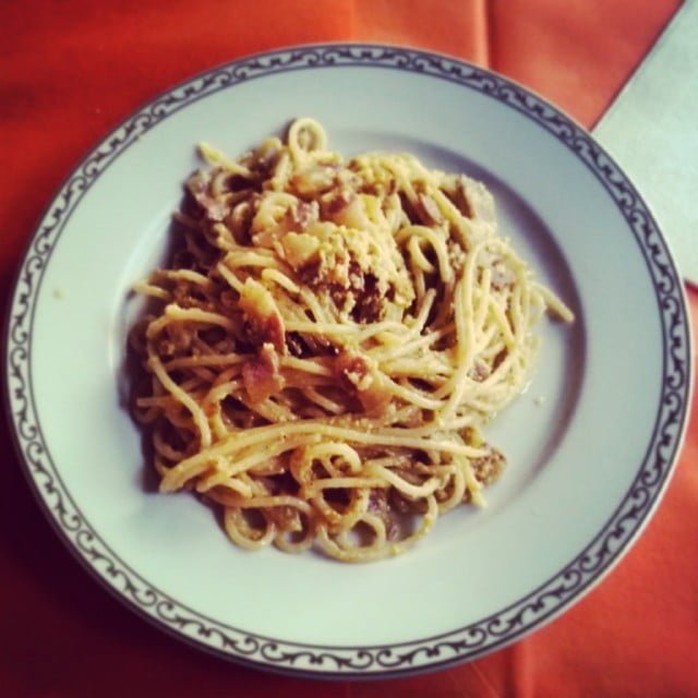 carbonara… E una cocacola (no la coca cola non l& 039;ho presa veramente) from Instagram Polodegoma