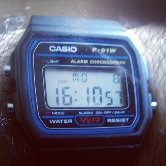 Welcome back Casio vintage f91w