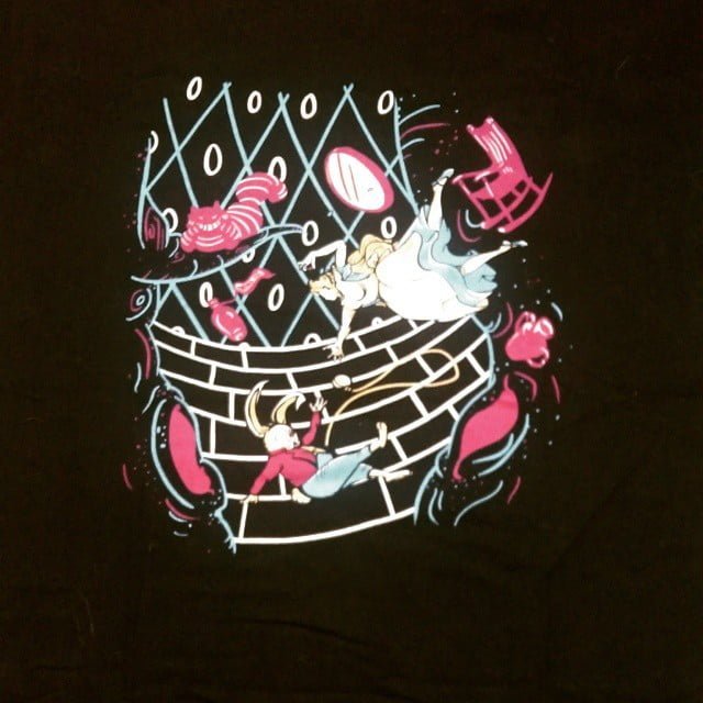 day001Ricomincio? 1tshirtaday unamagliettaalgiorno Alice in wonderland t-shirt onetshirtaday