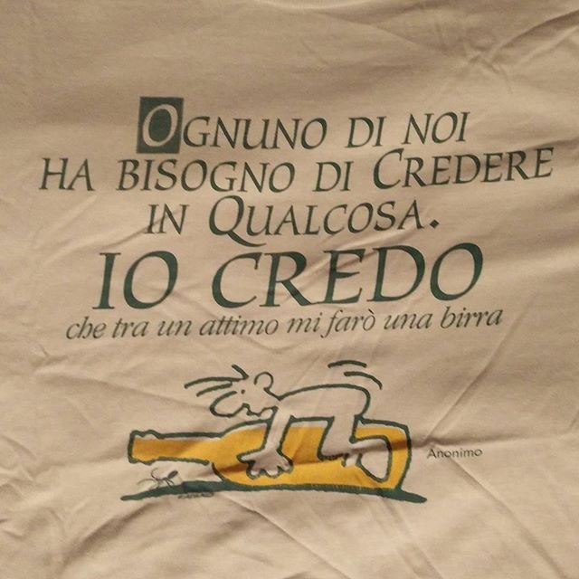 day176 credo birra anonimo beer 1tshirtaday unamagliettaalgiorno onetshirtaday maglietta tshirt tshirts magliette unafotoalgiorno nofilter noiron iononstiro esivede