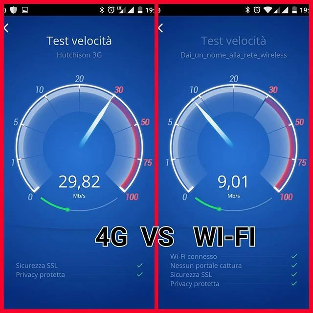 Fastweb a casa 9.01 Mb4G LTE con tre 29.82 Mb nonmale notbad connessione test oneplustwo oneplus2 from Instagram Polodegoma