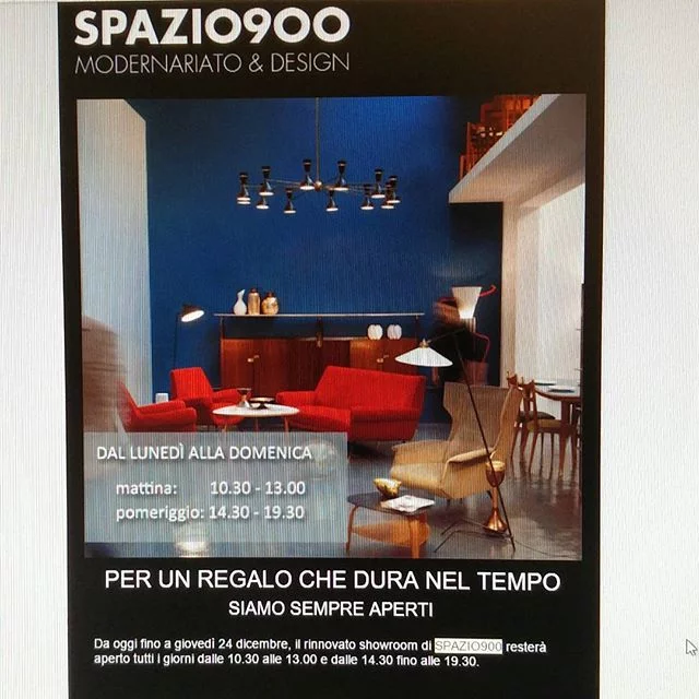 Ed anche oggi… spazio900 vintage design siamoaperti