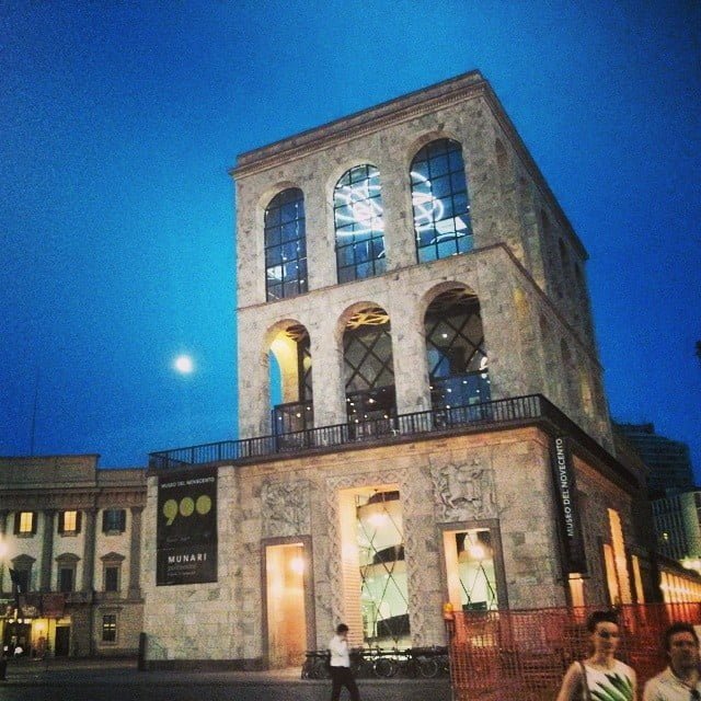 museo del 900 milano by night milan from Instagram Polodegoma