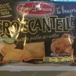 È ufficiale, le croccantelle gusto pollo arrosto del forno Damiani sono vegetariane.Non sono vegane perché &034;potrebbero&034; contenere latte e derivati del latte.E comunque non sono neanche un gran ché a mio parere…W la chimica