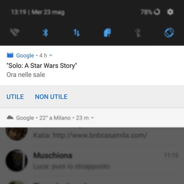 Che dire, google mi conosce.Questo è messaggio che mi sono trovato stamattinasolo starwars cinema sochisei stalking hansolo