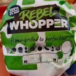 a me è piaciuto!#rebelwopper #burger #king #burgerking #vegan Però che nelle notifiche del panino sia presence la provokes di automate la pancetta mi è parso strano # 🤣 # 🤣🤣 #🤣🤣🤣 #