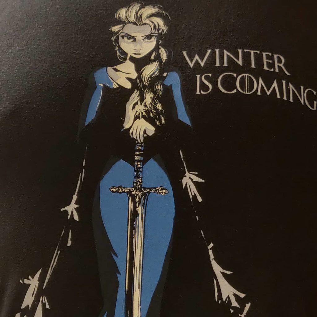 What we say to Elsa…NOT TODAY!#got #winteriscoming #winter #is #coming #Elsa #frozen #nerd #tshirt